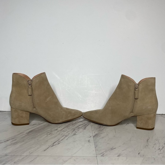 Cole Haan Elyse Tan Suede Pointy Toe Bootie 7 1/2 B - Picture 4 of 14